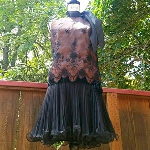 JACK BRYAN 1970 Vintage Kaufman Bros Chiffon Dress